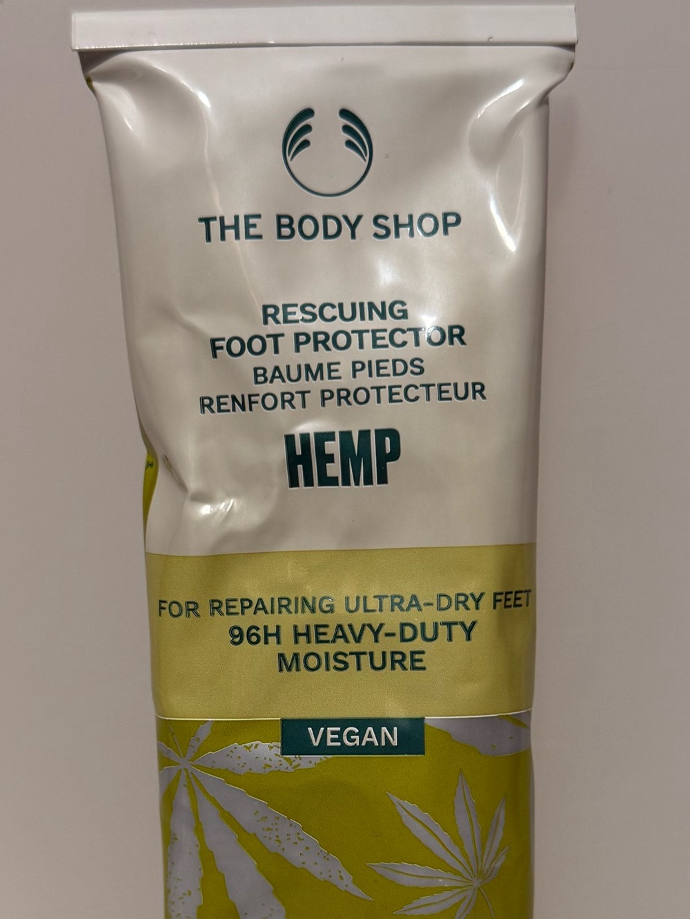 The Body Shop Hemp Rescuing Foot Protector 96H Moisture 3.3 Fl Oz 100 ml VHTF